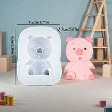 Cartoon Forest Animal Shaped Silicone Candle Decoration Mold - Animal - View 5