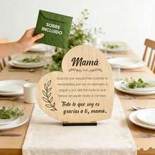 CONTRAXT 木质母亲节礼品卡。原创母亲节礼品卡。送给妈妈的生日贺卡。送给妈妈的礼物。母亲节快乐贺卡（木质）。 - A - 查看 3