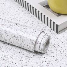 White Glossy Marble Contact Paper Self Adhesive Countertop Film Waterproof Peel And Stick Wallpaper For Kitchen Bathroom Cabinets Countertops Easy Clean Removable - 1 - 查看 5