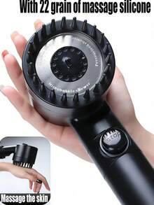 Vòi sen áp lực cao, 4 chế độ phun, vòi sen lọc có công tắc bật/tắt, bộ lọc cầm tay, vòi sen massage mạnh mẽ loại bỏ clo và hấp thụ nước cứng. - Đầu vòi sen - Xem 3
