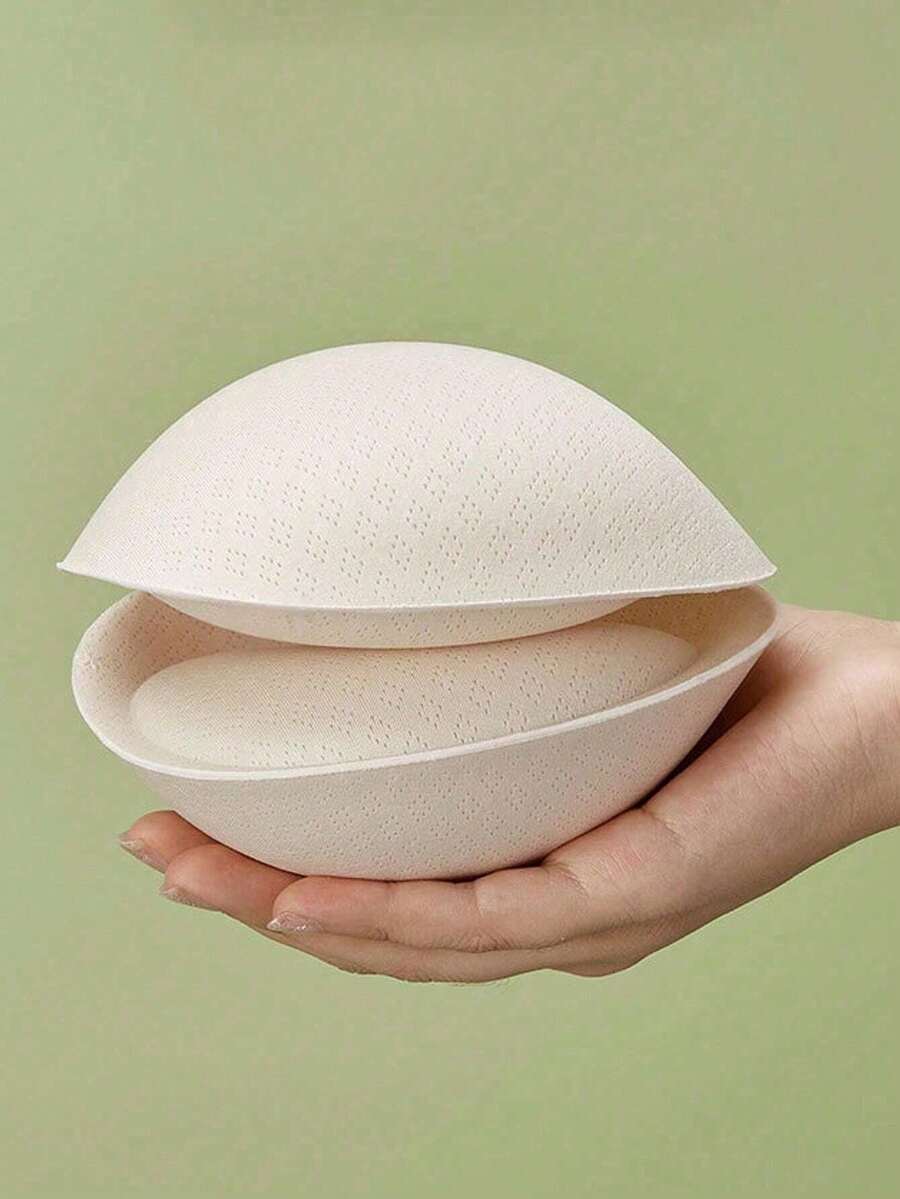 1 Cặp miếng đệm ngực nhỏ, dày 6cm, có thể tháo rời và giặt được, thích hợp cho áo ngực và phụ kiện nội y. - Nhiều màu - Xem 1