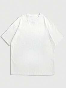 FRACTYR 男士夏季休闲街头时尚宽松复古圣天使壁画双面印花圆领短袖T恤 - 白色 - 查看 5