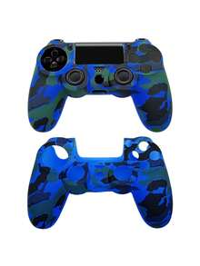 1 Set 4 Controller Protective Case + 8pcs Joystick Cap, Water Transfer Printing Design, Anti-Slip, Anti-Sweat, Anti-Dust, Anti-Scratch, Enhanced Gaming Experience - View 2