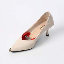 Mini Shoe Stretcher With Hand Guard, High & Wide Shoe Shaper, Prevent Wrinkles, Deformation And Foot Cramp - Red - View 7