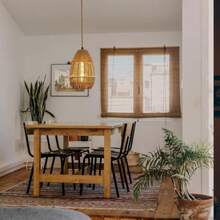 Lámparas Colgantes Luz Colgante Industrial Enchufable con Interruptor de Encendido/Apagado Lámpara de Techo de Cuerda de Cáñamo de 5m para Sala de Estar Dormitorio Cocina - Caqui - Ver 5