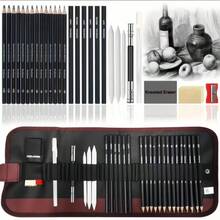 31PCS-Drawing Support Sketch, Outline, Shading, Smear, Highlight, Erase, Sharpen. Increase The Realism And Layering Of The Painting. Perfect For Beginners, Art Students, Teachers, Teens, Professional And Amateurs Artists. Deluxe - Bộ - Xem 10