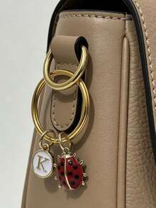 Ladybug Metal Keychain, Customizable, Back To School Bag Keychain Gift, Mother's Day Father's Day Gift, Gift For Boys - Red Ladybug - View 4