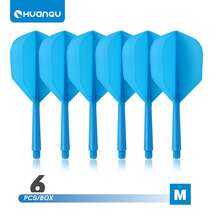 HUANQU 6 PIÈCES 2BA Plumes de fléchettes professionnelles universelles à filetage, Set de plumes de fléchettes d'une seule pièce, plumes de fléchettes professionnelles, anti-collision, ne se plient pas facilement, accessoires de fléchettes, manches de fléchettes universels 70 mm/75 mm/80 mm court/moyen/long, 8 options de couleurs - Multicolore - Voir 22