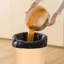 Trash Can - Plastic Waste Basketbin - 1.8 Gallon- For OfficeHome Bathroom Kitchen - Khaki - Khaki - View 4