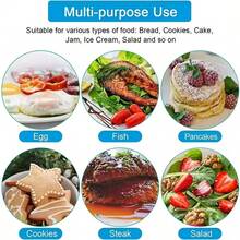 Silicone Baking Spatula With Flat Bottom Design, Suitable For Cooking Cookies, Baking, Mini Non-Stick Pans, Frying Eggs, Pancakes, Mini Food Pots, Small Frying Pans - Multicolor - View 9