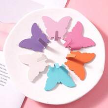 Butterfly Wall Hooks, Strong Adhesive No Drilling Needed, Bathroom Kitchen Door Closet Organizer Hooks, Damage-Free - Multicolor - View 7