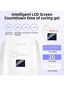 Rechargeable UV LED Nail Lamp, Cordless Nail Dryer For Gel Polish, Professional Nail Art Tools For Home And Salon Use - View 7
