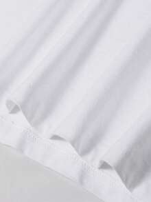 1pc  Unisex Graphic Tee SO FAR SO GOOD Vintage Slogan - White - View 4