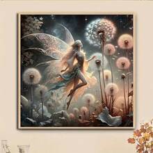 1pc DIY Dandelion Angel 5D Diamond Painting Kit, [30*30cm/11.8*11.8in] [40*40cm/15.7*15.7in], Suitable For Adult Beginners DIY Mosaic Diamond Art, Full Drill Handmade Hobby, Wall Decor For Living Room, Bedroom, Office, Surprise Gift For Family And Friends, Frameless - No Frame - View 9