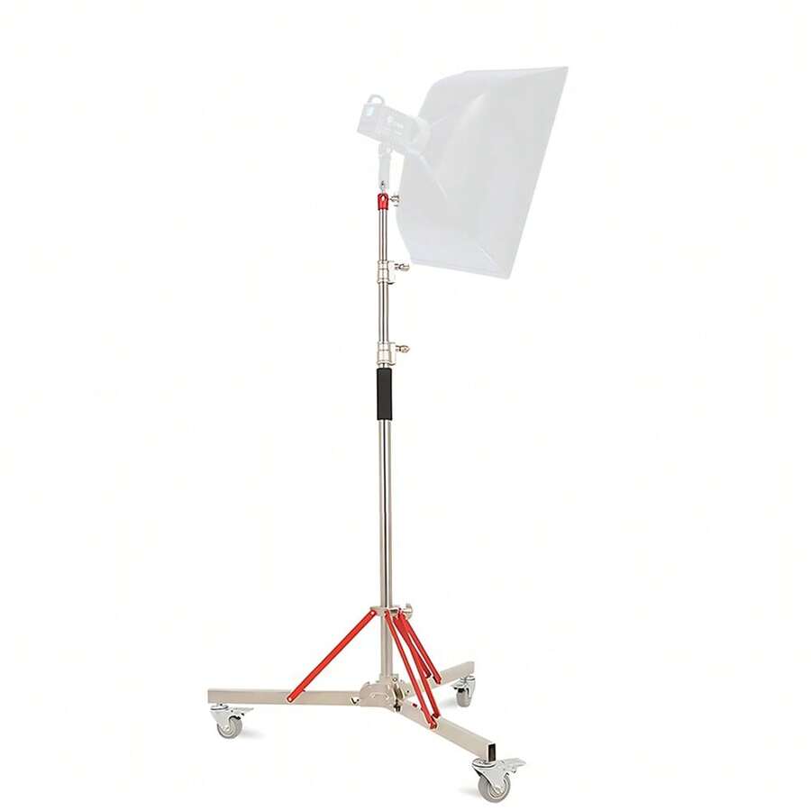 SH Metal Floor Light Stand Photography Fill Lighting Stand With 3pcs Casters Wheel Dual-use Background Light Stand - Ver 1