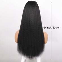 Synthetic Hair Ponytail With Bangs - Long Straight Hair Ponytail Extension For Daily Wear And Party - Multicolor - View 10