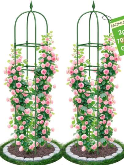 2pcs Plant Climbing Rack, Outdoor Potted Plant Support, Creative Flower Support, Vine Trellis, Plant Flower Holder