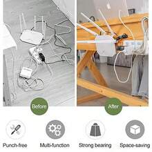 1-50对双面自粘墙钩，强力粘性，透明无痕，适用于厨房卧室墙面收纳 - 彩色 - 查看 7