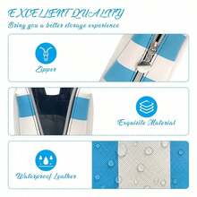 SaintBarth – Women's Clutch, Cosmetic Bag, Beauty Case, Waterproof, Striped Pattern. - 粉色 - 查看 7