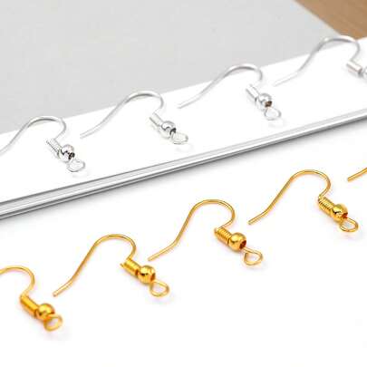 200 piezas Ganchos para aretes, collares, aretes, accesorios para hacer joyas, suministros de artesanía de cuentas hechas a mano