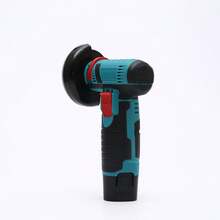 无线锂电池小型角磨机，电动研磨切割抛光机，迷你抛光机，高速，静音 - 藍色 - 查看 2