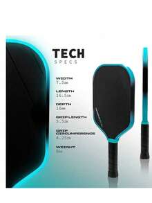 Perseus 3S 16MM Pickleball Paddle With EVA Foam Edge High Resilience PP Honeycomb Core Features High Performance Pickleball Paddle - Multicolor - View 3