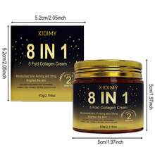 Xioimy 60克 8合1 胶原蛋白保湿紧致面霜，2分钟内即可见效提拉紧致，长效保湿，提亮肤色，改善暗沉、松弛、皱纹和细纹，日常护肤必备 - 白色 - 查看 9