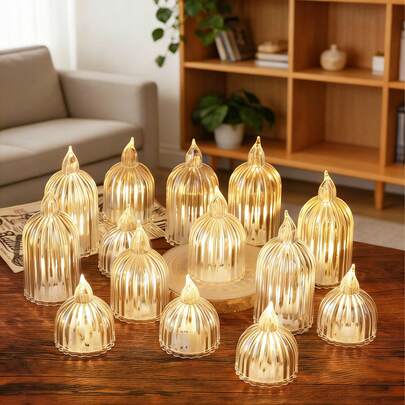 LED电子蜡烛灯，浪漫生日求婚装饰，创意烛光氛围灯，桌面装饰