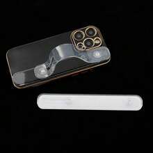 1pc Transparent Phone Wrist Strap Holder, Adhesive Phone Wrist Strap Stand Bracket - Multicolor - View 1