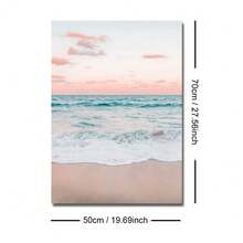 1/2pcs Framed/Unframed Summer Tropical Seascape Sunset Canvas Poster, Palm Tree, Ocean Wave, Beach House Wall Art Print, Modern Home Decor For Apartment, Living Room, Bedroom - A - View 18
