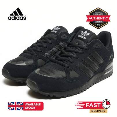  Adidas ZX 750 Trainers - Comfortable Laces Sports Shoes, Retro Design Athletic Shoes For Men