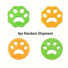 Bộ 4 dụng cụ loại bỏ lông thú cưng - Phụ kiện máy giặt và máy sấy tái sử dụng, dụng cụ hứng lông mèo và chó (Màu ngẫu nhiên) - Xem 6