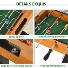 Table de baby-foot - Noir - Voir 5