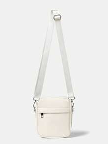 男女通用休闲方形斜挎包，手机单肩包，校园/街头风，适合度假和返校季 - 彩色 - 查看 11