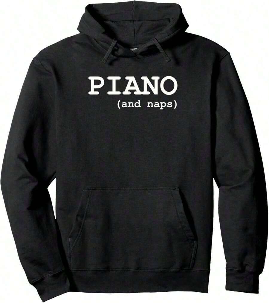 Piano Compatible - Musician And Pianist Hoodie - Black and White - View 1