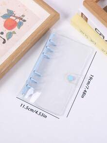 Sổ tay bìa rời trong suốt A6, Sổ nhật ký bìa rời hàng tháng/kẻ chấm/kẻ ô/có dòng kẻ, Sổ nhật ký gáy lò xo A6, Sổ kế hoạch ngân sách, Sổ Bullet Journal, Sổ ghi chép, Văn phòng phẩm, Đồ dùng học tập, Chuẩn bị năm học mới, Sổ dán bìa rời trong suốt A6, Nhãn dán, Hộp đựng nhãn dán 3D, Bộ sổ tay PVC 6 vòng, Sổ nhật ký tự làm - trắng - Xem 3