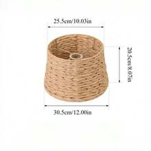Multi-Functional Lamp Shade, Suitable For Various Scenes And Lamps, Rustic Style, Retro Design - Semicircle - View 3