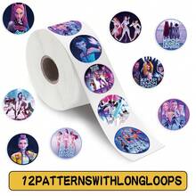 500pcs Cute Cartoon Stickers, Suitable For Phone, Computer, Water Bottle, Gift Packaging - Multicolor - View 2
