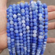 Weathered Agate Beads, DIY Jewelry Making Supplies For Bracelets And Necklaces, Elegant Boho Style Accessories - Multicolor - View 9
