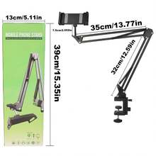 Tattoo Tablet Holder, 360 Rotating Long Arm Desk Mount Drawing Stand Tattoo Supply - View 4