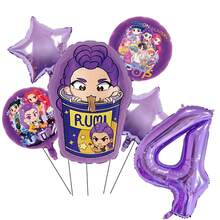 Kpop酷女孩儿童生日派对装饰，1-9数字气球套装，婴儿派对用品，礼物和玩具 - 套裝氣球 - 查看 18