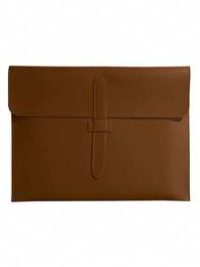 8pcs/1pc Customizable Leather Snap Closure Minimalist A4 Document Folder, Business File Bag, Large Capacity Anti-Drop Office Storage Bag, Back To School - Multicolor - View 11