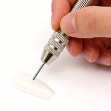 1个手柄 + 5个钻头，手动美甲钻头，适用于亚克力美甲树脂手工精密DIY美甲艺术项目 - 彩色 - 查看 6