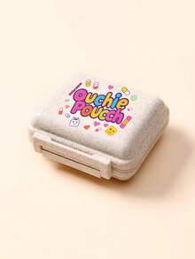 Mini 6-Slot Portable Pill Box, Medicine Storage Box, Travel Pill Case Printed With "My Pill Bag" And Pill Pattern, 6-Slot Weekly Pill Organizer, First Trip Pill Storage Box, Daily Vitamin Pill Box, Pocket Pill Case, Charming Storage Box, Household & Travel Essential - Multicolor - View 10