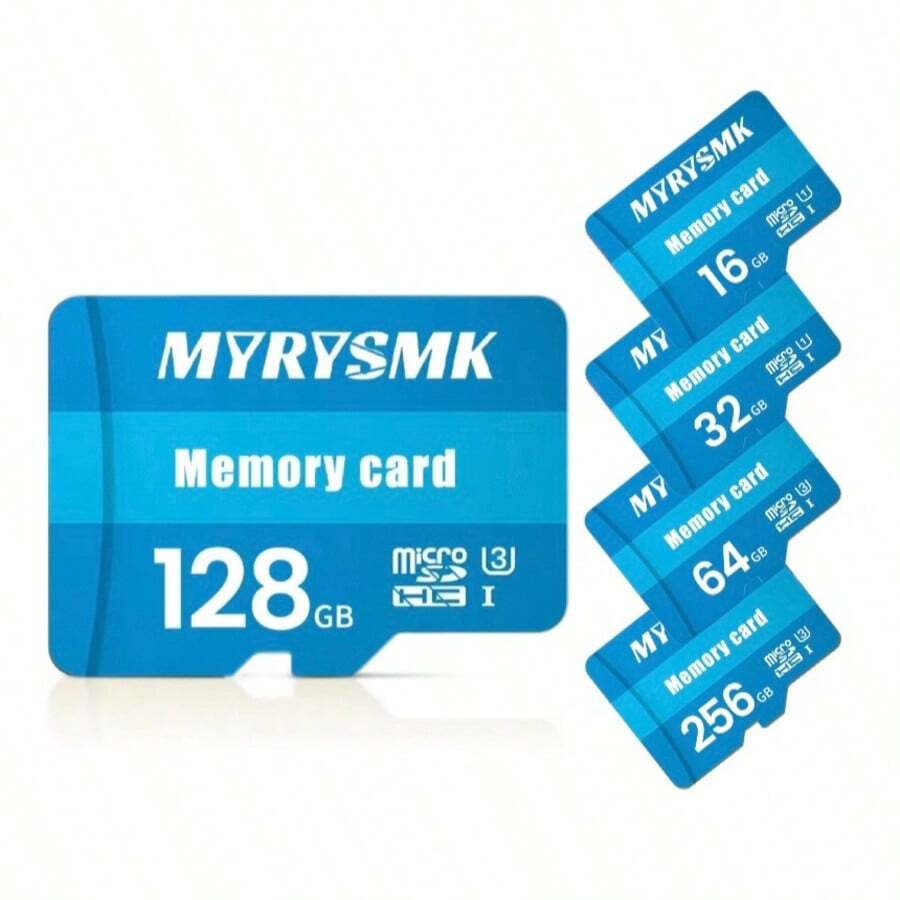 1pc High-Speed Storage Card - Compatible With Smartphones, Tablets, Cameras, Speakers And Other Devices. SD TF Card, U3 Speed/Data Transfer/Widely Applicable. Storage Capacity: 32GB/64GB/128GB/256GB - Multicolor - View 1