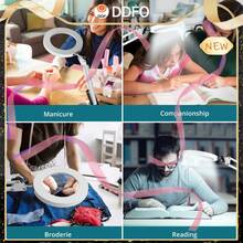 8X Magnifier Glass Desk Lamp W Light Stand Clamp Beauty Magnifying Lamp LED From Ddfo - Oc0000107534164 - View 5