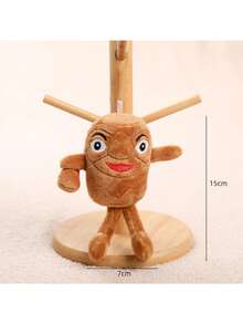 15厘米可爱鲨鱼毛绒玩偶吊坠 - 表情滑稽的柔软神话生物毛绒玩偶，送给孩子、动漫迷和爱恶作剧的人的绝佳礼物 - 彩色 - 查看 3