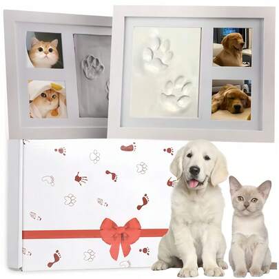 1pc Human/Pet Paw Print Ink Pad | Can Be Used For Wall Frames, Home Decor, Gifts For Friends, Lovers, Parents - A Meaningful Gift To Capture The Exclusive Paw Print Of Your Beloved Cat Or Dog, A Warm Memento That Transcends Distance