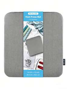 15" X 15" Heat Press Pad, Suitable For Easy Press Heat Press Machines, Heat Resistant Protective Mat For Ironing Projects, Craft Vinyl Pressing, Sublimation And More - Grey - View 11