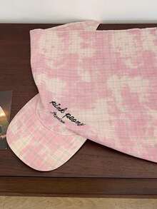 1pc Retro New Green Plaid Headscarf Hat, Sweet & Hot Girl Style Baseball Cap, Sun Protection For Spring/Summer - Multicolor - View 6